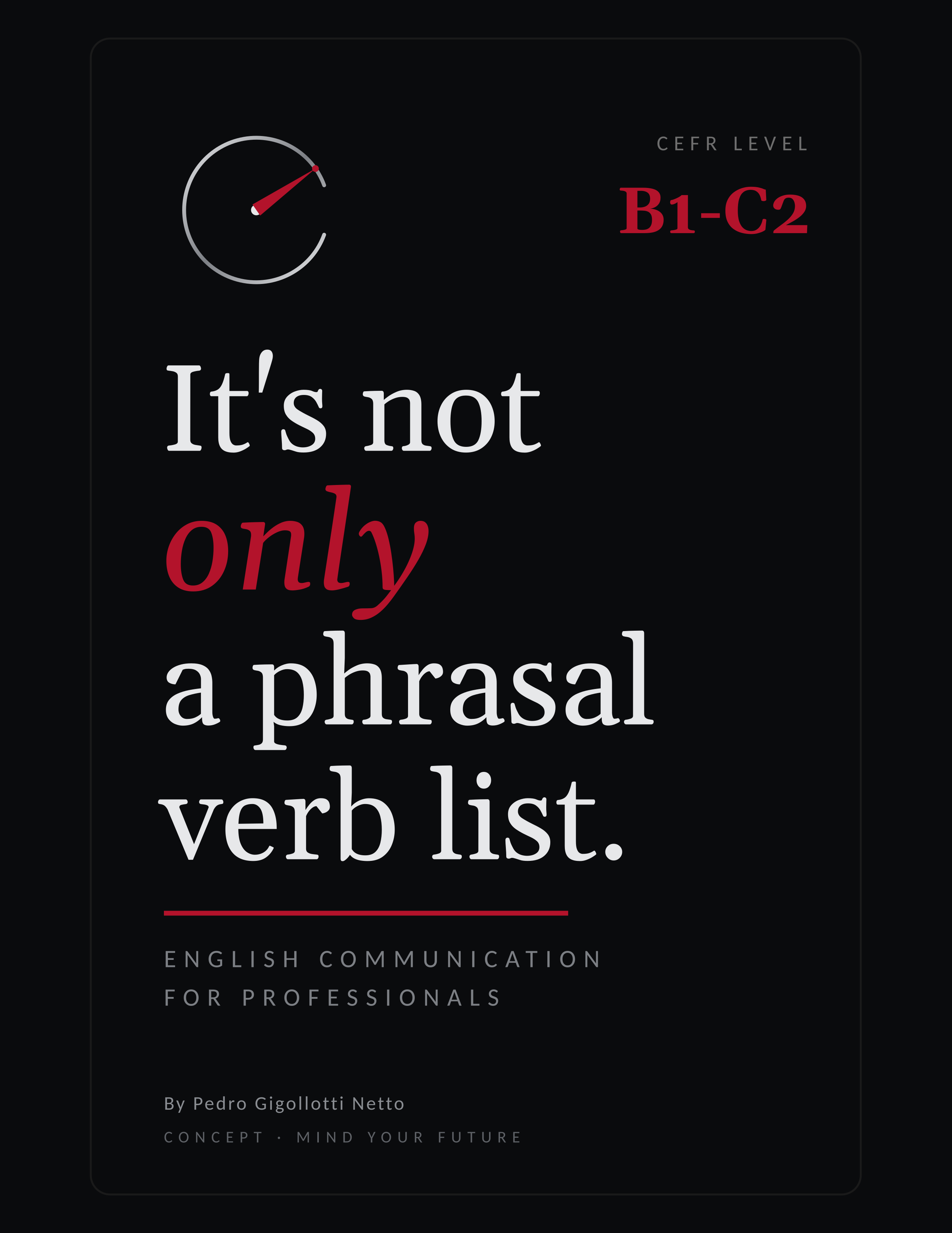 It's Not Only a Phrasal Verb List front cover, B1-C2